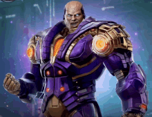 a man in a purple and gold suit with muglife.com in the bottom right corner