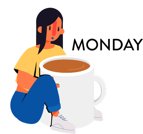 Mondays Monday Feels Sticker - Mondays Monday Feels Morning Stickers