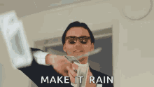 make it rain animated gif funny