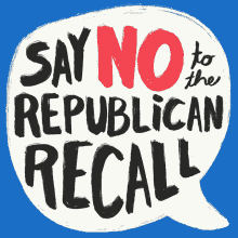 Keep Ca Blue Oppose The Recall GIF