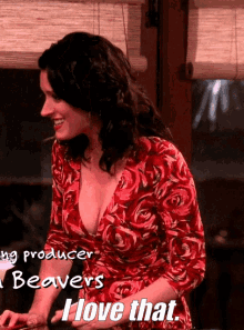 paget brewster i love that two and a half men cleavage splitting