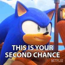 This Is Your Second Chance Sonic The Hedgehog GIF