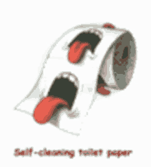Toilet Paper Lick GIF - Toilet Paper Lick Tongue Out GIFs