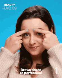 Brows Tinted To Perfection Hacks For Brunettes GIF - Brows Tinted To Perfection Hacks For Brunettes Brows GIFs