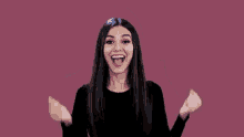 victoria justice excited jumping happy smile