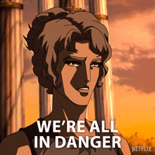 We'Re All In Danger Athena GIF - We'Re All In Danger Athena Blood Of Zeus GIFs
