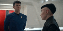 Sorry I Am Working On That Spock GIF - Sorry I Am Working On That Spock Ethan Peck GIFs