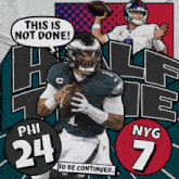 New York Giants (7) Vs. Philadelphia Eagles (24) Half-time Break GIF - Nfl National Football League Football League GIFs