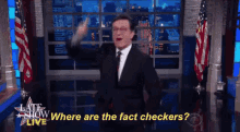 stephen colbert where are the fact checkers fact checker receipts evidence