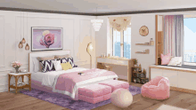 Pink Bed Room GIF - Pink Bed Room GIFs