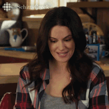 Dont Know What To Say Emily Hampshire GIF - Dont Know What To Say Emily Hampshire Stevie GIFs