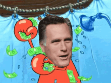 Bathing In Money GIF - Romney Money GIFs