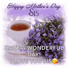Happymothersday Sis GIF - Happymothersday Sis Flowers GIFs