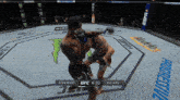 a ufc fight between hernandez and holland is going on