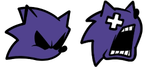 Piracy Sonic Left Pose Sticker - Piracy Sonic Left pose Third Party FNF -  Discover & Share GIFs