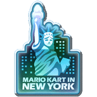 Mario Kart In New York Today'S Challenge Sticker - Mario Kart In New York Today'S Challenge Badge Stickers