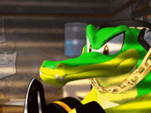 Sonic Heroes Vector The Crocodile GIF - Sonic Heroes Vector The Crocodile Charmy Bee GIFs