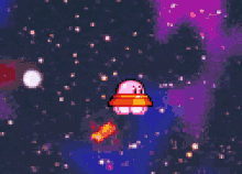 Ufo Kirby Kirby GIF - Ufo Kirby Kirby Nightmare In Dream Land GIFs