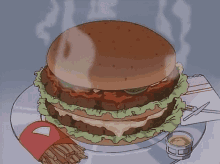 Anime Hamburger GIF - Anime Hamburger Steaming GIFs