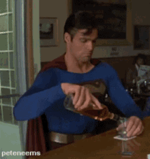 Superman Drinking GIF - Superman Drinking GIFs