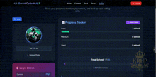 a screenshot of a smart code hub progress tracker page