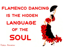Animated Greeting Card Flamenco GIF