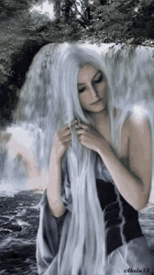 Water Fall Goddess GIF