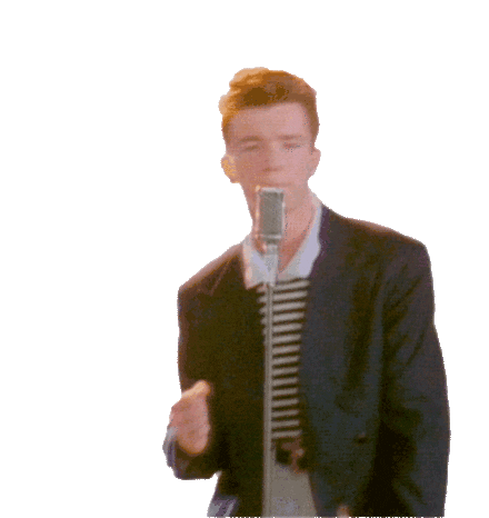 Rick Astley Dance Sticker - Rick Astley Dance Never Gonna Give You Up Stickers