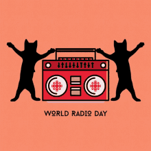 World Radio Day Cats GIF - World Radio Day Radio Day Cats GIFs