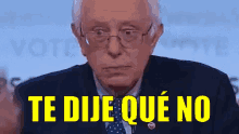 Hombre Anciano Diciendo No Con El Dedo GIF - Que No Te Dije Que No Bernie Sanders GIFs