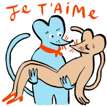 souris d amour love couple mice mouse