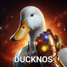 Duck Thanos GIF - Duck Thanos Ducknos GIFs