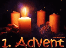 Erster Advent GIF - Erster Advent Advent Kerze GIFs