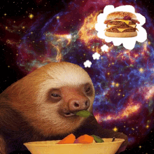 Sloth Burger GIF - Sloth Burger Food Thoughts GIFs