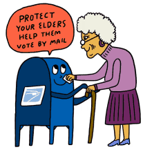 protect your elders elders help them vote by mail usps vote by mail