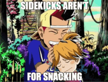 Sidekicks Arent For Snacking Viewtiful Joe GIF - Sidekicks Arent For Snacking Viewtiful Joe Hungry GIFs