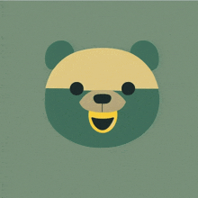 Bear Face Smiley Art Deco GIF - Bear Face Smiley Art Deco GIFs