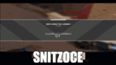 a screen that says return to lobby and snitzoce on the bottom