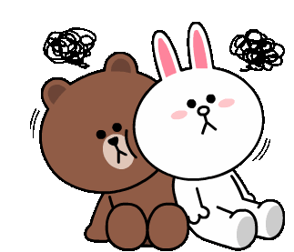 Cony And Brown Tired Sticker - Cony And Brown Cony Brown Stickers
