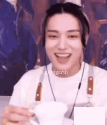 Wooyoung Ateez GIF - Wooyoung Ateez Laugh GIFs