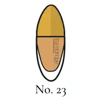 a bottle of lisa eldridge foundation has the number 23 on it