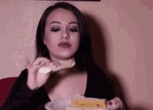 erika angel quesadilla eat eating