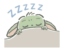 sleepy yoda