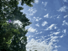 Clouds Lense Flare GIF