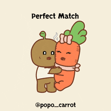 Popo Carrot GIF - Popo Carrot Perfect Match GIFs