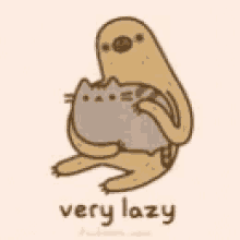 Lazy Cat GIF - Lazy Cat Sloth GIFs