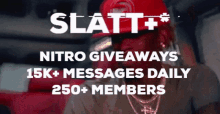 slatt nitro giveaways messages glitch