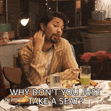 Why Dont You Just Take A Seat Jorge Diaz Jr GIF - Why Dont You Just Take A Seat Jorge Diaz Jr With Love GIFs