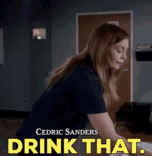 Greys Anatomy Meredith Grey GIF - Greys Anatomy Meredith Grey Drink That GIFs