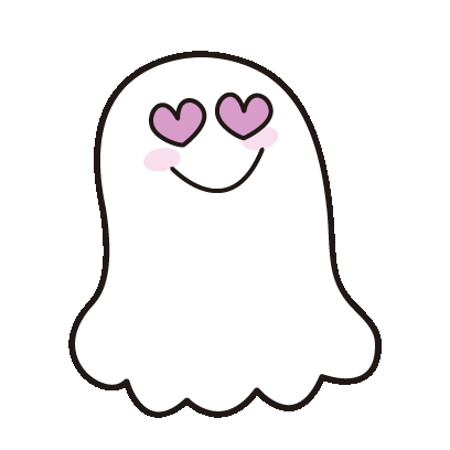 Ghost White Sticker - Ghost White Lovely Stickers